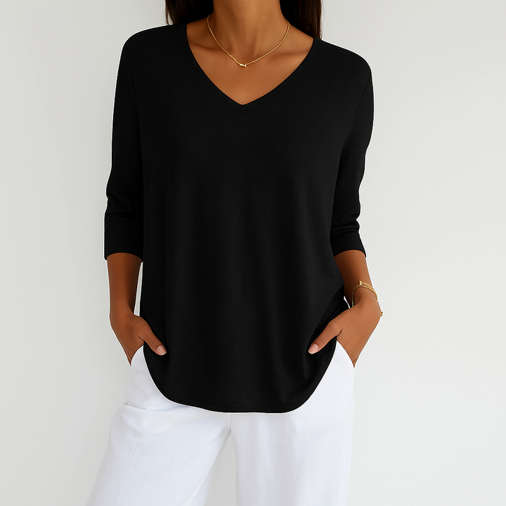LEA | V-AUSSCHNITT-PULLOVER
