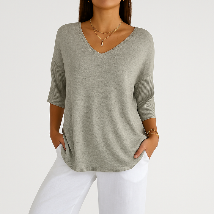 LEA | V-AUSSCHNITT-PULLOVER