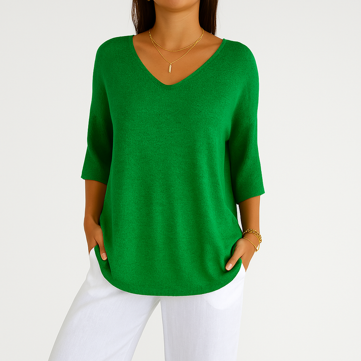 LEA | V-AUSSCHNITT-PULLOVER