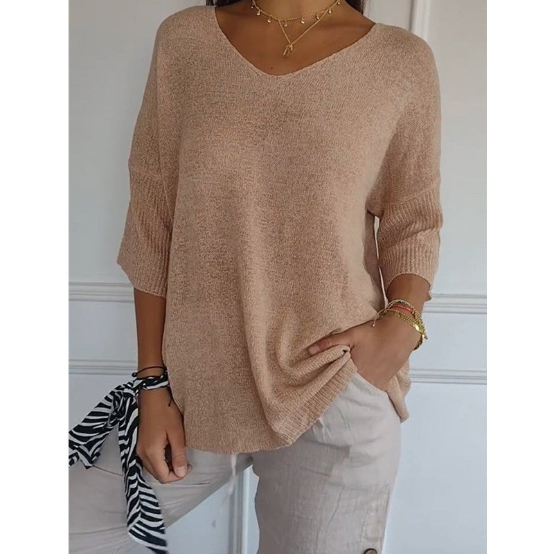 LEA | V-AUSSCHNITT-PULLOVER