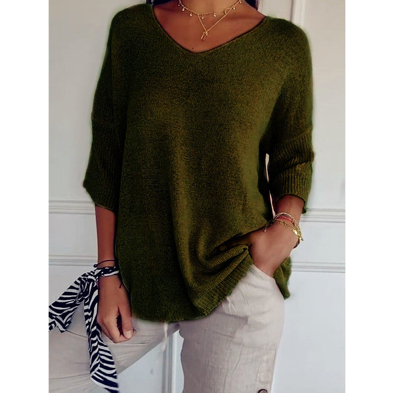 LEA | V-AUSSCHNITT-PULLOVER