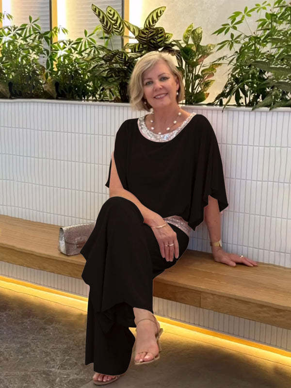 LIV | PAILLETTEN-BESTEHTENDES ZWEITEILER-SET