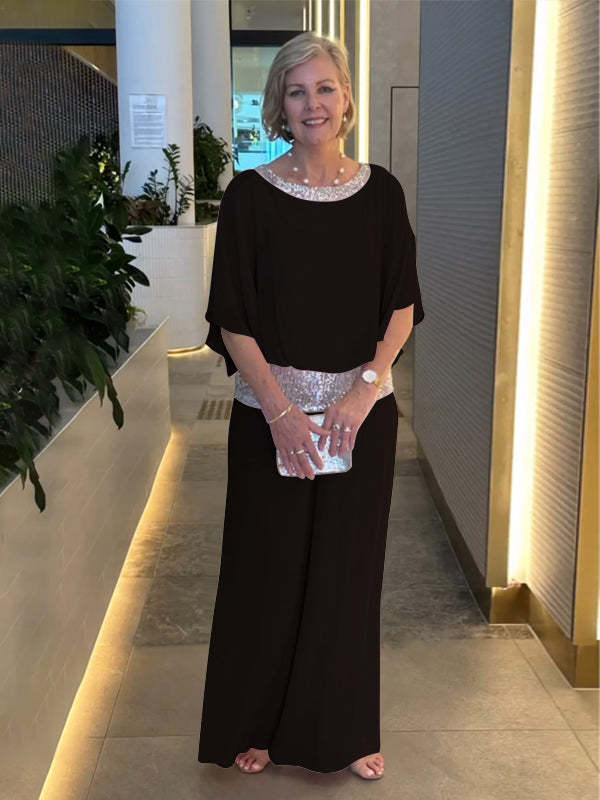 LIV | PAILLETTEN-BESTEHTENDES ZWEITEILER-SET