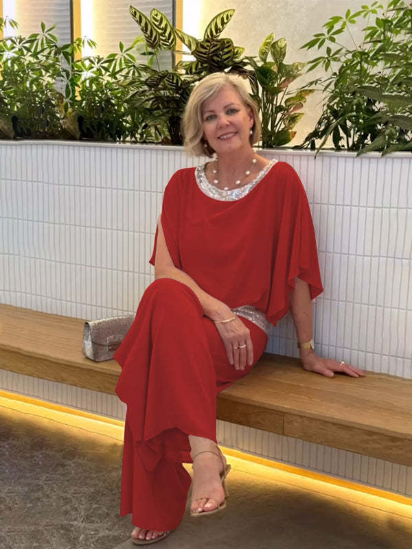 LIV | PAILLETTEN-BESTEHTENDES ZWEITEILER-SET
